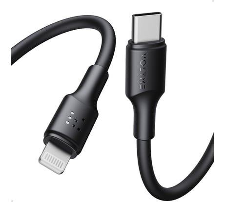 Кабель VOLTME USB2.0 Powerlink EDC CTL Lightning - USB-C (3A) 1.2M Черный C2290