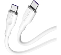Кабель VOLTME USB2.0 Powerlink Moss CTC 5A, USB-С - USB-C 1.0M Белый C2031