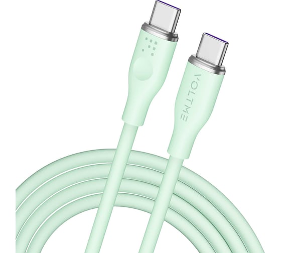 Кабель VOLTME USB2.0 Powerlink Moss CTC 5A, USB-С - USB-C 1.8M Зеленый C2039