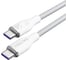 Кабель VOLTME USB2.0 Powerlink Rugg Lite CTC 5A, USB-С - USB-C, 100W, 1.2м, белый C1330 2