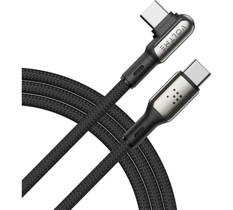 Кабель VOLTME USB2.0 Powerlink Stark CTC USB-С - USB-C, 5A, 100W, 2м, черный, C2072