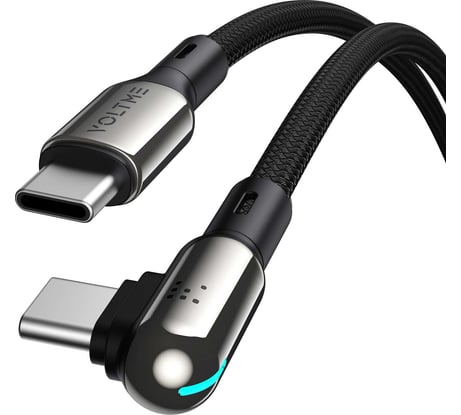 Кабель VOLTME USB2.0 Powerlink Stark CTC USB-С - USB-C, 5A, 100W, 1.2м, черный, C2071