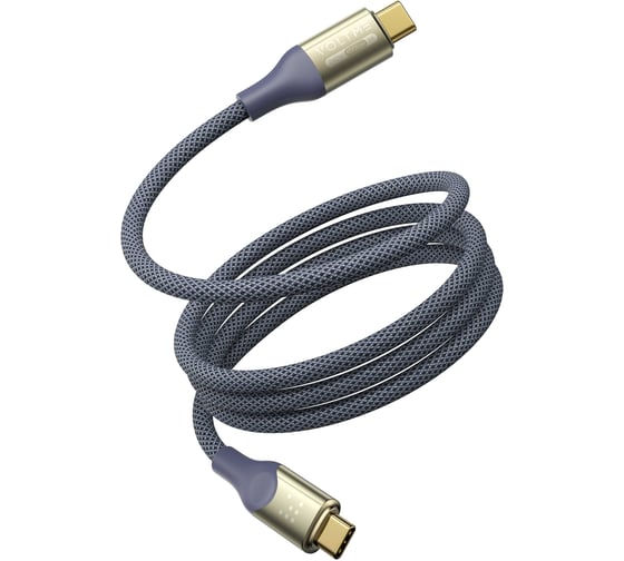 Кабель VOLTME USB4.0 Powerlink Utron CTC 240W PD3.1 8K 60Hz 2.0M Синий C2201