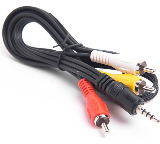 Шнур 3,5Дж-3RCA СИГНАЛelectronics, 1,0 м штекер-штекер, Сигнал 3513 1