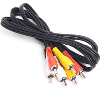 Шнур 3RCA-3RCA СИГНАЛelectronics, 1,5 м штекер-штекер, Сигнал 33150