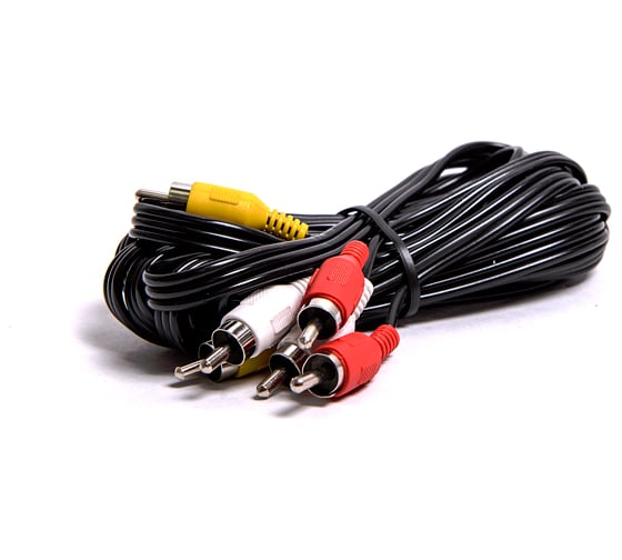 Шнур 3RCA-3RCA СИГНАЛelectronics, 3,0 м штекер-штекер, Сигнал 18645