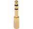 Аудио переходник Cablexpert Jack6.3(M) на Jack3.5(F) стерео, цвет золотой, пакет, A-63M-35F 2