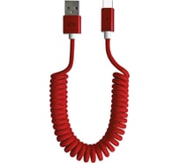 Кабель USB-Type-C Exployd для зарядки телефона 2A 1,5M витой кабель красный EX-K-805
