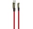 Кабель USB-8-pin Exployd для зарядки телефона 2,1A 1M плоский красный EX-K-1037 1