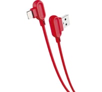 Кабель USB-8-pin Exployd для зарядки телефона 2А 1М круглый красный EX-K-1050