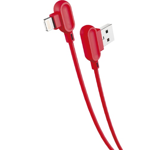 Кабель USB-8-pin Exployd для зарядки телефона 2А 1М круглый красный EX-K-1050 1