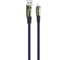 Кабель USB-MicroUSB Exployd для зарядки телефона 2,1А 1М плоский синий EX-K-1035 1