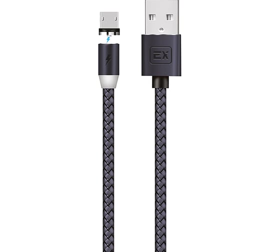 Кабель USB-MicroUSB Exployd для зарядки телефона 2.1A 2M черный EX-K-951