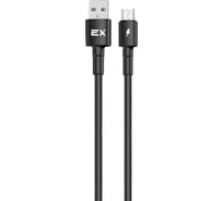 Кабель USB-MicroUSB Exployd для зарядки телефона 2А 2м черный EX-K-1148