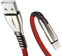 Кабель USB-8-pin 2,1A Exployd для зарядки телефона 1M плоский красный EX-K-835