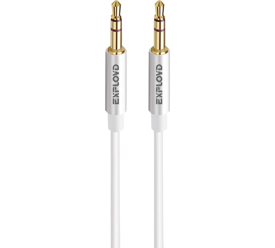 Аудио кабель 3,5 mm Jack\3,5 mm Jack Exployd круглый белый EX-K-640