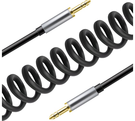 Аудио кабель 3,5 mm Jack\3,5 mm Jack Exployd 1 M витой кабель черный EX-K-478 1