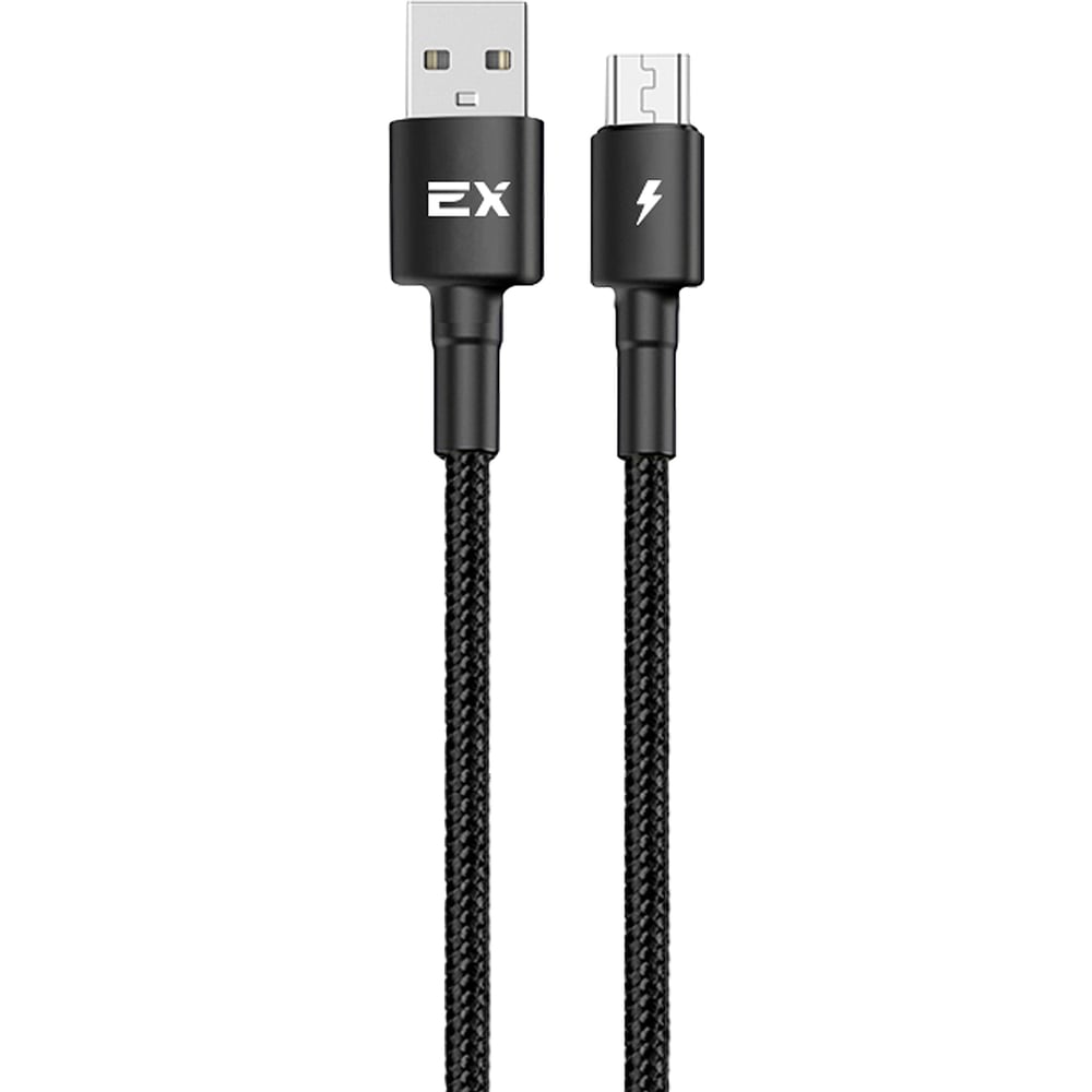 Кабель USB-MicroUSB 2A Exployd для зарядки телефона 1M круглый черный  EX-K-1154 - выгодная цена, отзывы, характеристики, фото - купить в Москве и  РФ