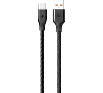 Кабель USB-Type-C 1A Exployd для зарядки телефона 1M круглый черный EX-K-498