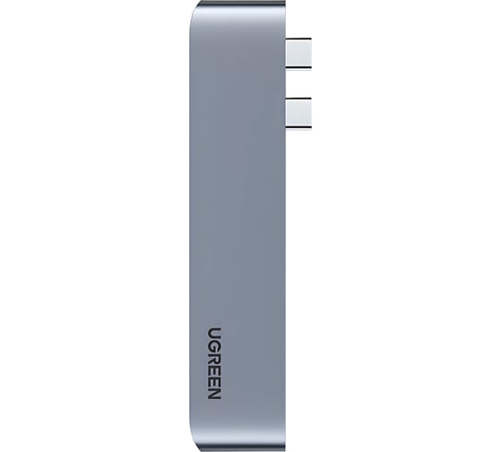 USB-концентратор Ugreen CM251 USB-C Multifunction Adapter мультифункциональный, цвет серый космос 60559