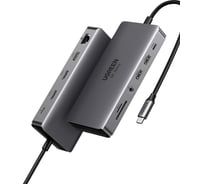 USB-концентратор Ugreen CM681 Revodok Pro 11-in-1 8Kх30Hz USB-C, цвет серый () 15965