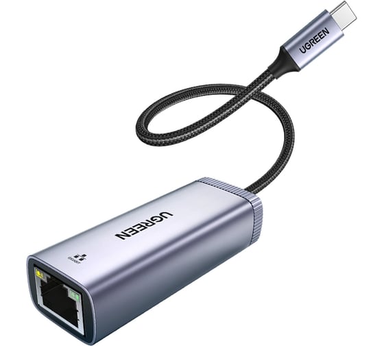 Адаптер Ugreen CM483 USB-C Gigabit Ethernet Adapter, цвет серый 40322
