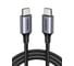 Кабель Ugreen US261 Type C to Type C 3A PD 60W в оплетке 2 м, цвет черный 50152 2