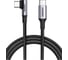 Кабель Ugreen US334 USB-C 2.0 Male To Angled 90 USB-C 2.0 Male 5A Data Cable, 1м, цвет черный 70643 1