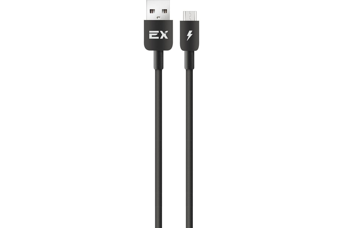 Кабель USB-MicroUSB 2,1A Exployd для зарядки телефона 1M круглый черный  EX-K-997 - выгодная цена, отзывы, характеристики, фото - купить в Москве и  РФ