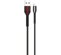 Кабель USB-MicroUSB 2A Exployd для зарядки телефона 1M круглый черный EX-K-1022