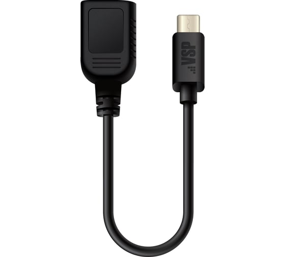 Кабель BoraSCO OTG micro адаптер 0.15м, черный 38280