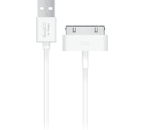Дата-кабель BoraSCO USB - 30 pin, 1м, белый 37601