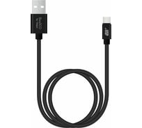 Дата-кабель BoraSCO USB - Type-C, 2А, 1м, черный 20545