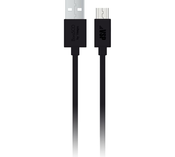 Дата-кабель BoraSCO USB - mini-USB, 1м, черный 37945