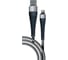 Дата-кабель BoraSCO Fishbone USB - 8 pin, 3А, 1м, spaсe grey 38508 1