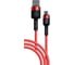 Дата-кабель BoraSCO Sillicone USB - micro USB, 3А, 1м, красный 38512 1