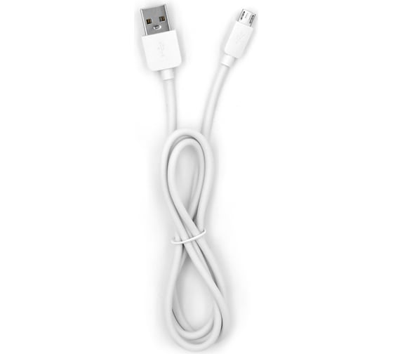 USB-кабель AM-8pin BYZ 1 метр, 2.1А, силикон, белый, 23750-BL-642W