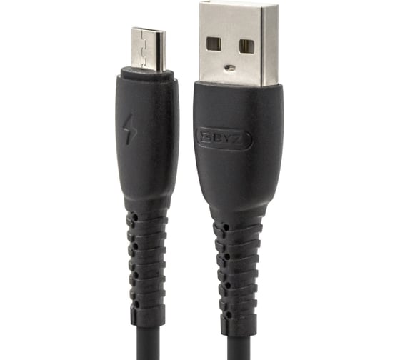 USB-кабель AM-microBM BYZ 2 метра, 5A, ПВХ, чёрный 23750-BC-026mBK