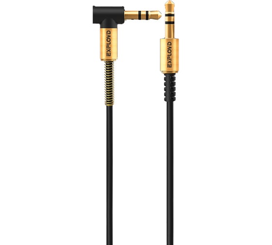Аудио кабель AUX 3,5 mm Jack\3,5 mm Exployd 1M черный Jack EX-K-643