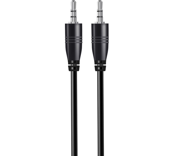 Круглый аудио кабель AUX 3,5 mm Jack\3,5 mm Jack Exployd 2M черный EX-K-634