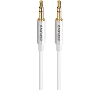 Круглый аудио кабель AUX 3,5 mm Jack\3,5 mm Jack Exployd 1M белый EX-K-477