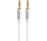 Круглый аудио кабель AUX 3,5 mm Jack\3,5 mm Jack Exployd 1M белый EX-K-477 1