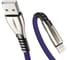 Кабель USB-8-pin 2,1A Exployd для зарядки телефона 1M плоский синий EX-K-834 1