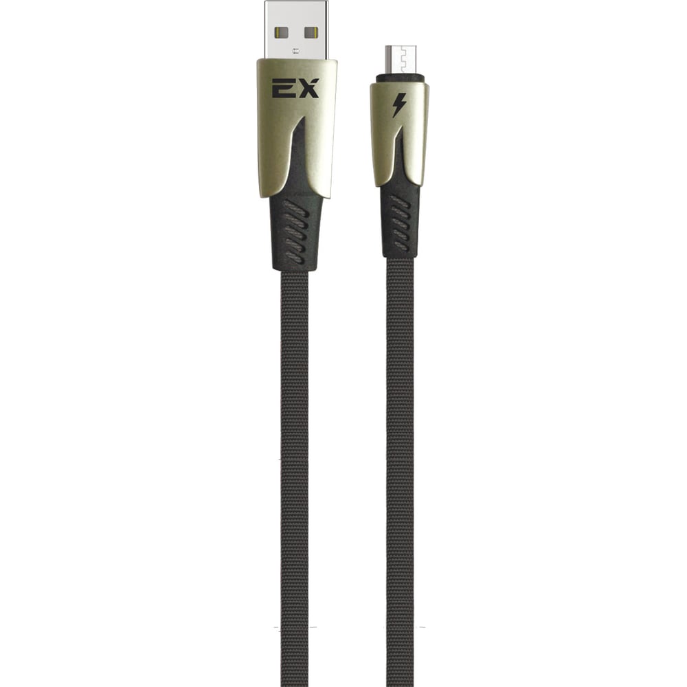 Кабель USb-MicroUSB 2,1A Exployd для зарядки телефона 1M плоский черный  EX-K-1033 - выгодная цена, отзывы, характеристики, фото - купить в Москве и  РФ