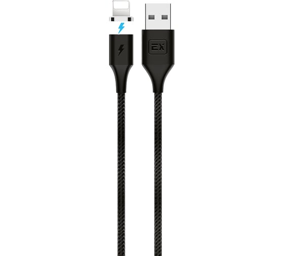 Кабель USB-8-pin 2,1A Exployd для зарядки телефона 2M Magnetic круглый черный EX-K-958