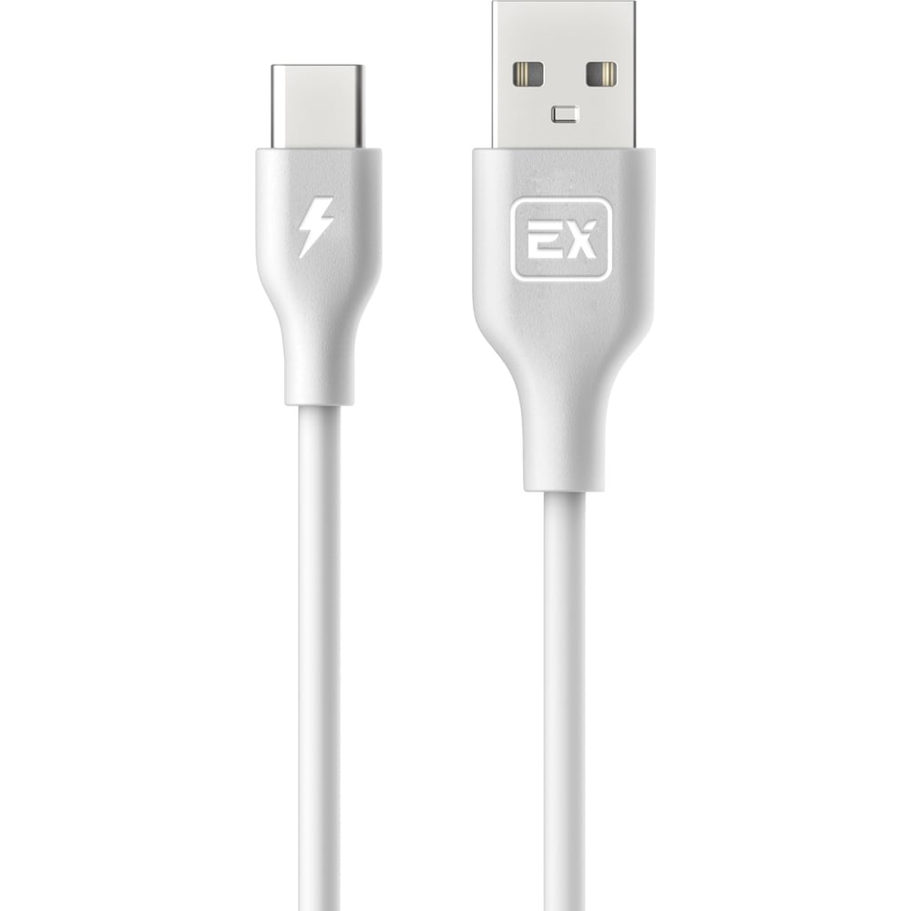 Кабель USB-Type-C 1A Exployd для зарядки телефона 2M круглый белый EX-K ...
