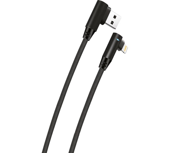Кабель USB-8-pin 2,1A Exployd для зарядки телефона Game 1M круглый черный EX-K-651