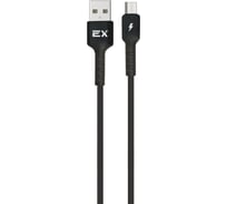 Кабель USB-MicroUSB 2A Exployd для зарядки телефона 1M круглый черный EX-K-1012