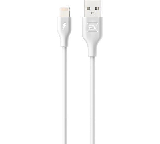 Кабель USB-8-pin 1A Exployd для зарядки телефона круглый белый 3M EX-K-810