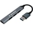 Разветвитель Gembird USB2.0, 4xUSB2.0, кабель USB 10см, алюминий, пакет, UHB-C203 1
